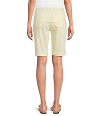 Code Bleu Chelsea Stretch Denim High Rise Bermuda Shorts