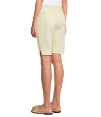 Code Bleu Chelsea Stretch Denim High Rise Bermuda Shorts