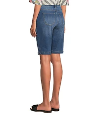 Code Bleu Chelsea Stretch Denim High Rise Bermuda Shorts