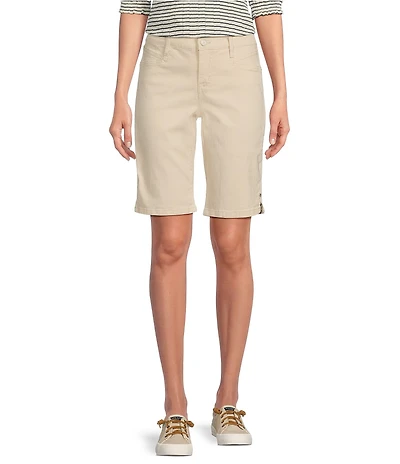 Code Bleu Chelsea Stretch Denim High Rise Bermuda Shorts