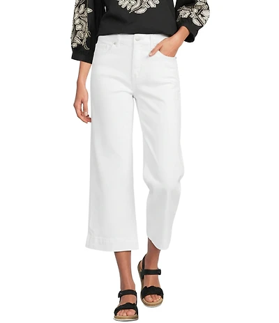 Code Bleu Chelsea Stretch Denim High Rise Side Slit Capri Jeans