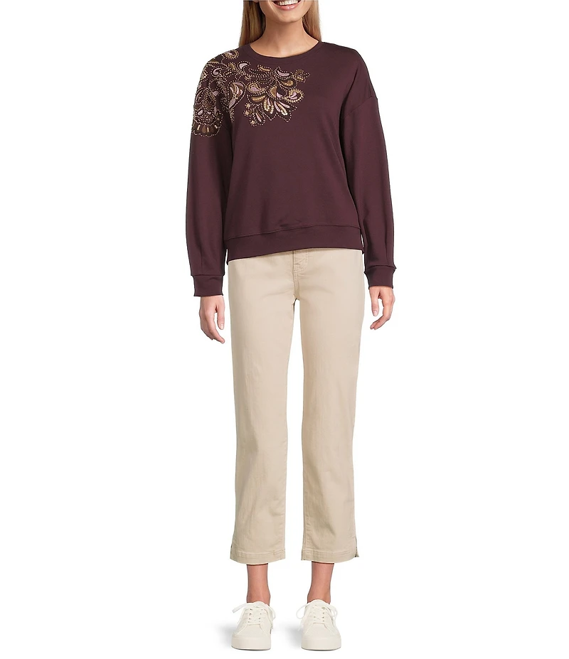 Code Bleu Chelsea Stretch Denim High Rise Straight Leg Jeans