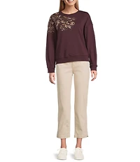 Code Bleu Chelsea Stretch Denim High Rise Straight Leg Jeans