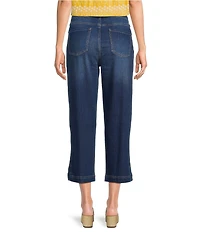 Code Bleu Chelsea Stretch High Rise Straight Capri Jeans