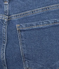 Code Bleu High Rise Cropped Barrel Leg Jeans