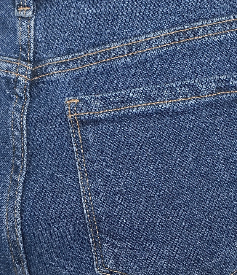 Code Bleu High Rise Cropped Barrel Leg Jeans