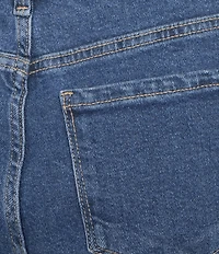 Code Bleu High Rise Cropped Barrel Leg Jeans