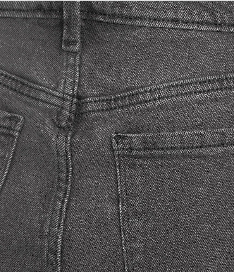 Code Bleu High Rise Cropped Barrel Leg Jeans