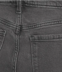 Code Bleu High Rise Cropped Barrel Leg Jeans