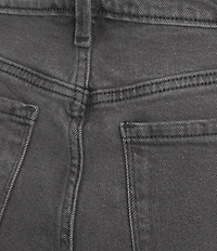 Code Bleu High Rise Cropped Barrel Leg Jeans