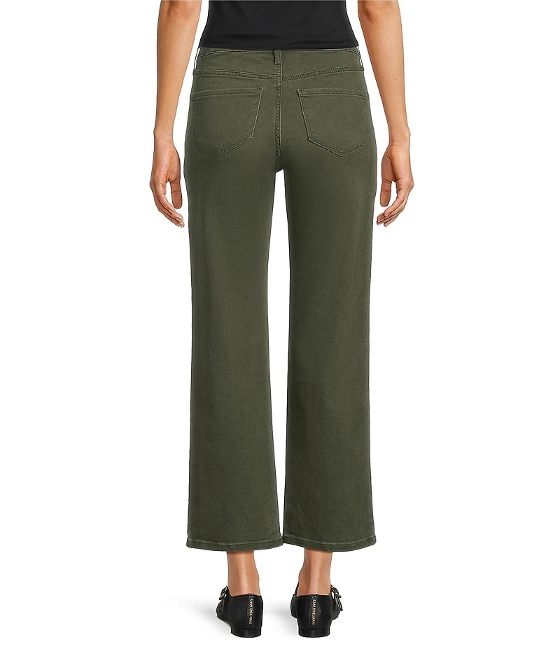 Code Bleu High-Rise Straight Leg Raw Hem Jean