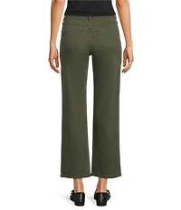 Code Bleu High-Rise Straight Leg Raw Hem Jean