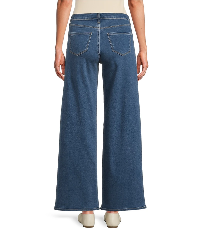 Code Bleu High-Rise Wide Leg Patch Pocket Jean