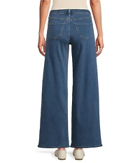 Code Bleu High-Rise Wide Leg Patch Pocket Jean