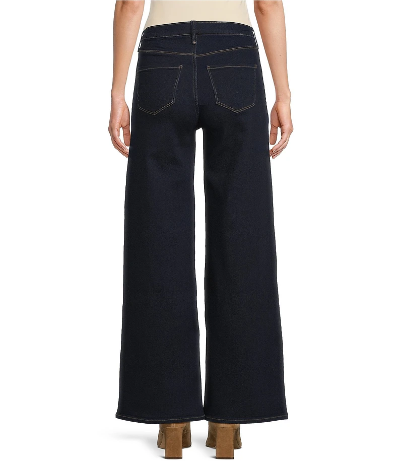 Code Bleu High-Rise Wide Leg Patch Pocket Jean