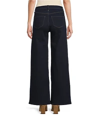 Code Bleu High-Rise Wide Leg Patch Pocket Jean