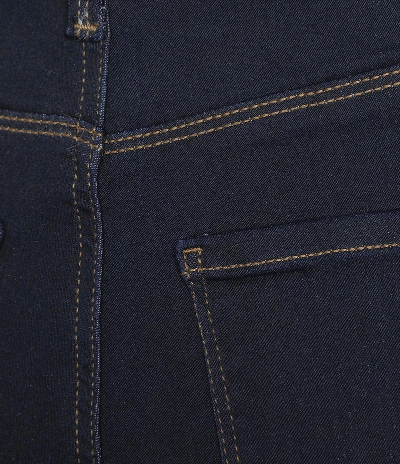 Code Bleu High-Rise Wide Leg Patch Pocket Jean
