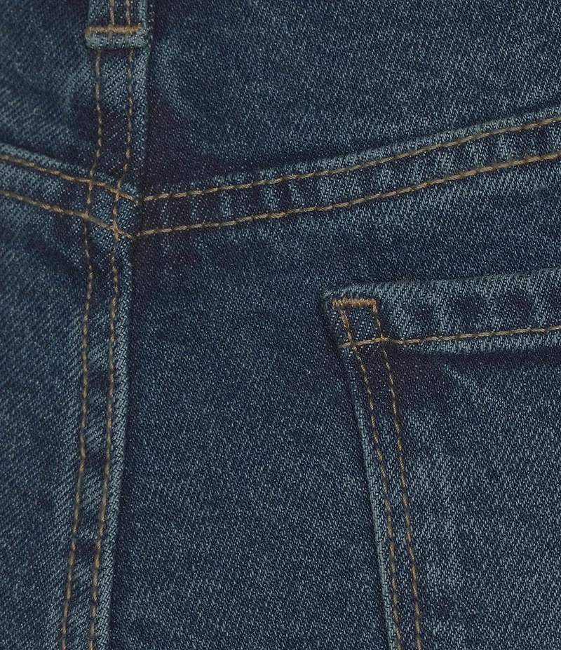 Code Bleu Hollywood Waist High Rise Wide Leg Cuffed Cropped Jeans