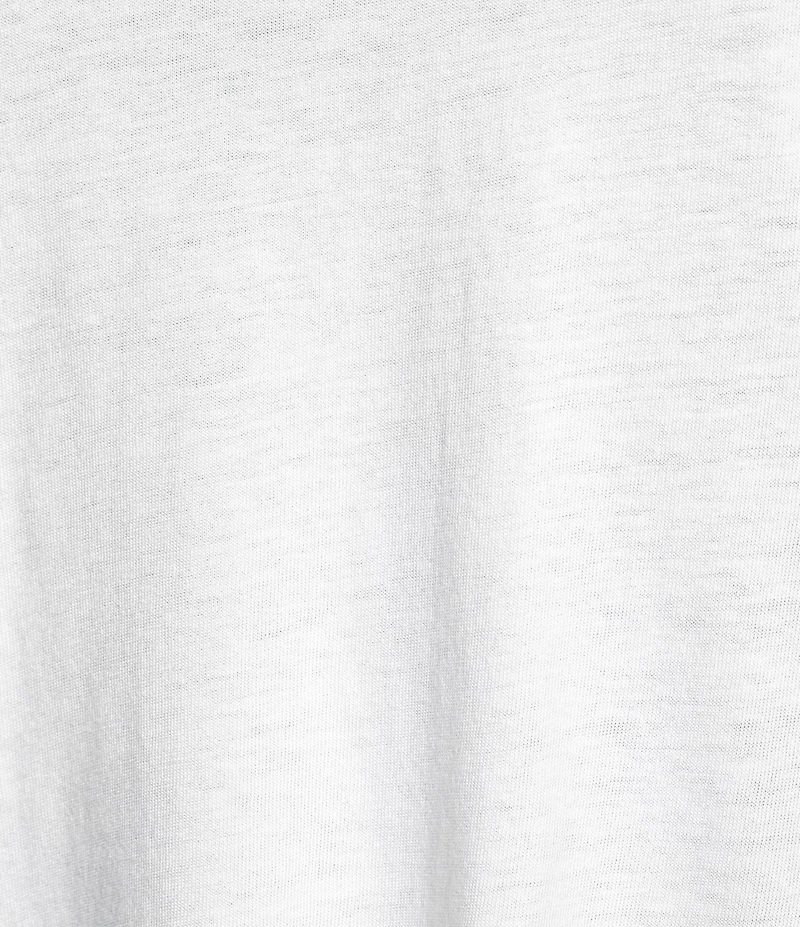 Code Bleu Knit Crew Neck Short Sleeve Crochet Trim Top
