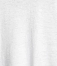 Code Bleu Knit Crew Neck Short Sleeve Crochet Trim Top