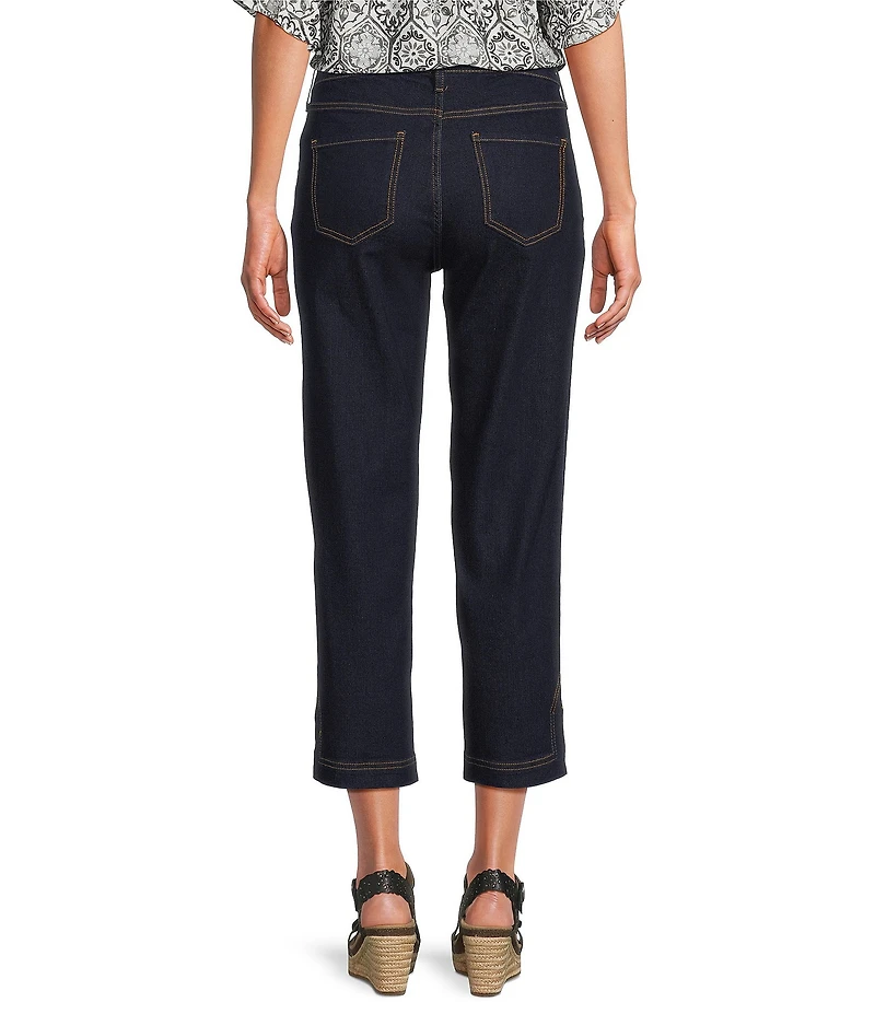 Code Bleu Petite Size Chelsea High Rise Straight Capri Jeans
