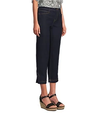 Code Bleu Petite Size Chelsea High Rise Straight Capri Jeans