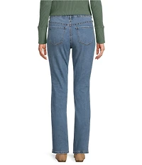 Code Bleu Petite Size Chelsea Straight Leg 5-Pocket Stretch Jeans