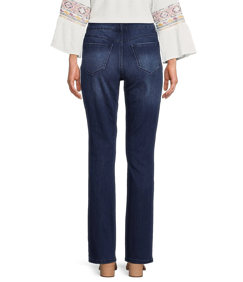 Code Bleu Petite Size Chelsea Straight Leg High Rise Stretch Jeans
