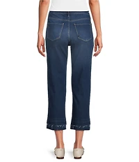 Code Bleu Petite Size High Rise Raw Cut Hem Ankle Jeans