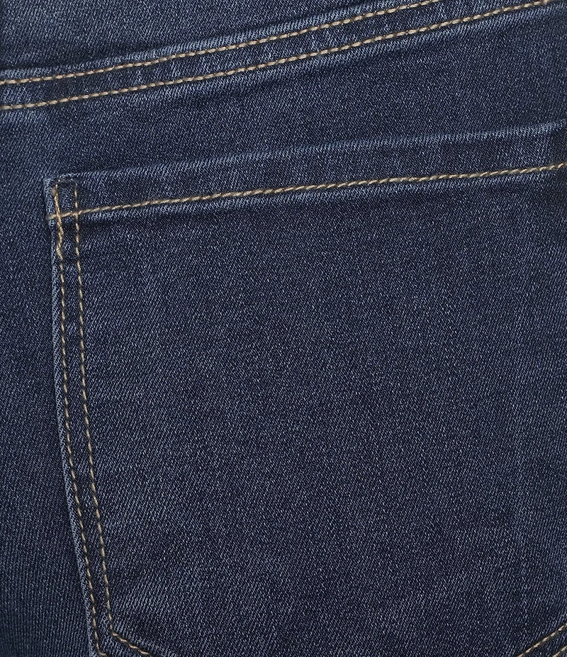Code Bleu Petite Size High Rise Seam Detail Wide Leg Jeans