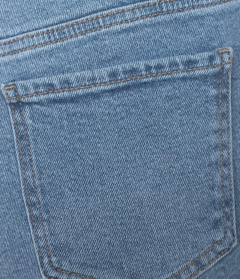 Code Bleu Petite Size Mid Rise Double Roll Cuff Hem Boyfriend Jeans