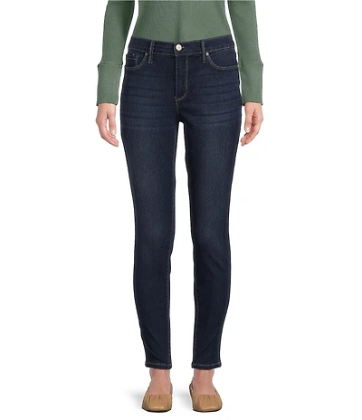 Code Bleu Petite Size Soho Mid Rise Slim Skinny Leg Stretch Denim Jeans