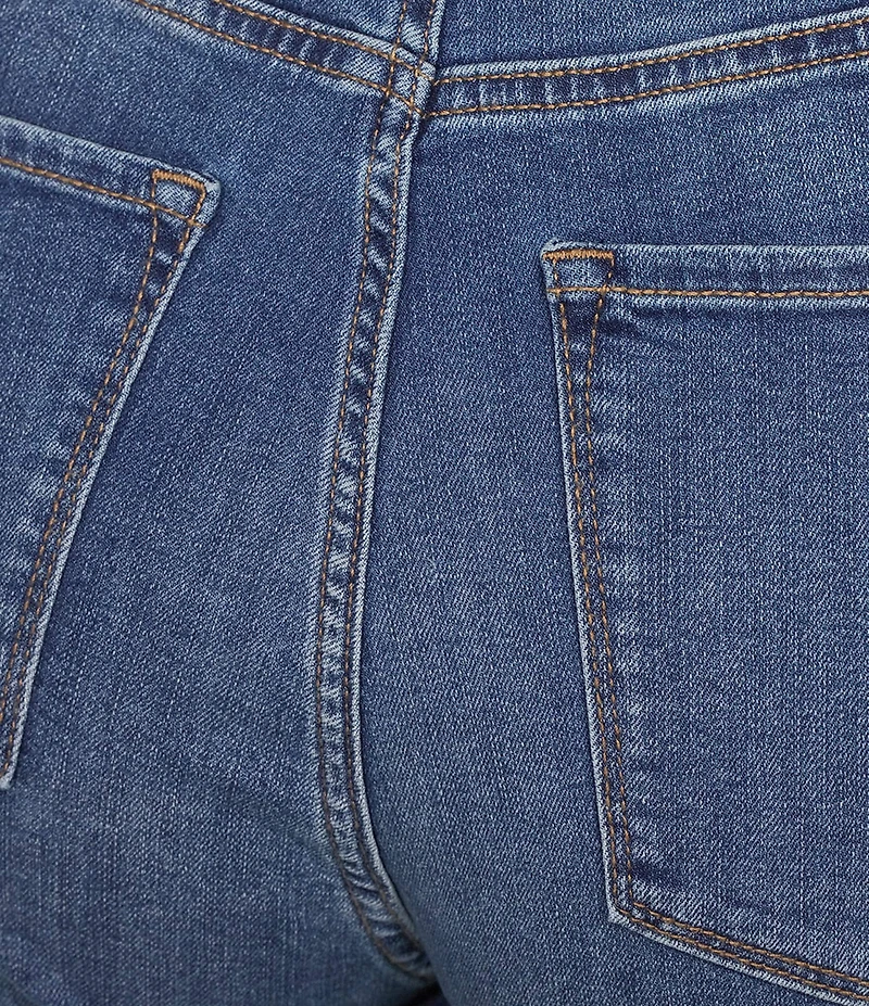 Code Bleu Plus Size Chelsea High Rise Denim Bermuda Shorts