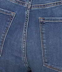 Code Bleu Plus Size Chelsea High Rise Denim Bermuda Shorts