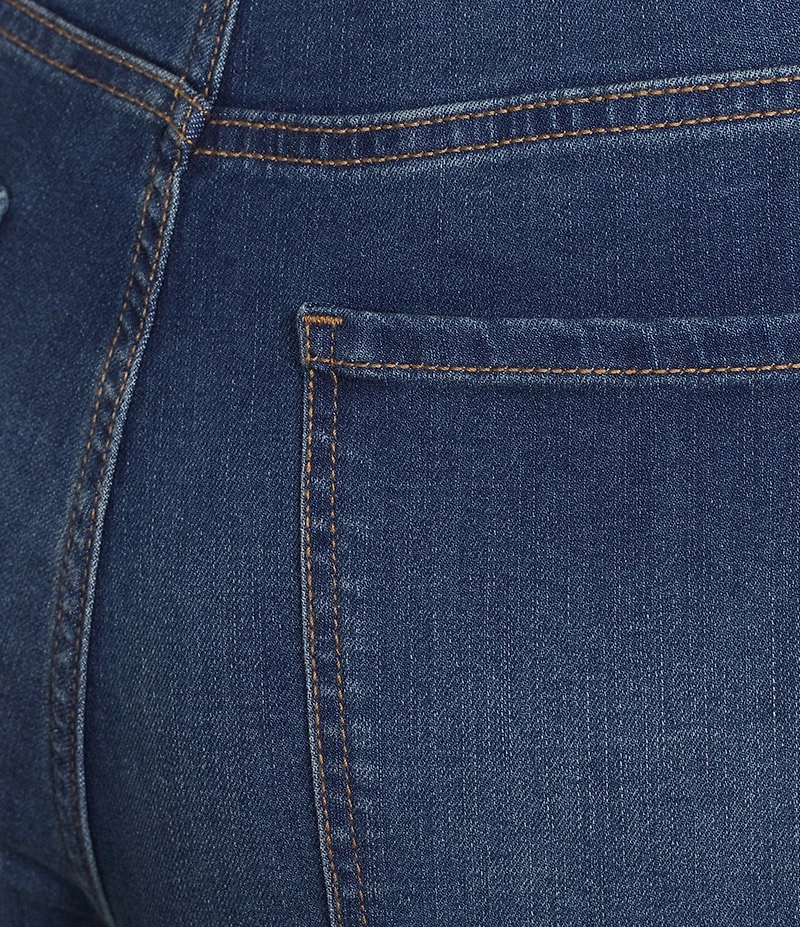 Code Bleu Plus Size Chelsea High-Rise Straight Capri Jeans