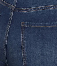 Code Bleu Plus Size Chelsea High-Rise Straight Capri Jeans