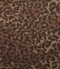 Code Bleu Plus Size Chelsea Leopard Print Straight Leg Jeans