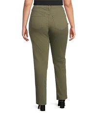 Code Bleu Plus Size Chelsea Stretch Denim Straight Leg Jeans