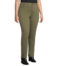 Code Bleu Plus Size Chelsea Stretch Denim Straight Leg Jeans