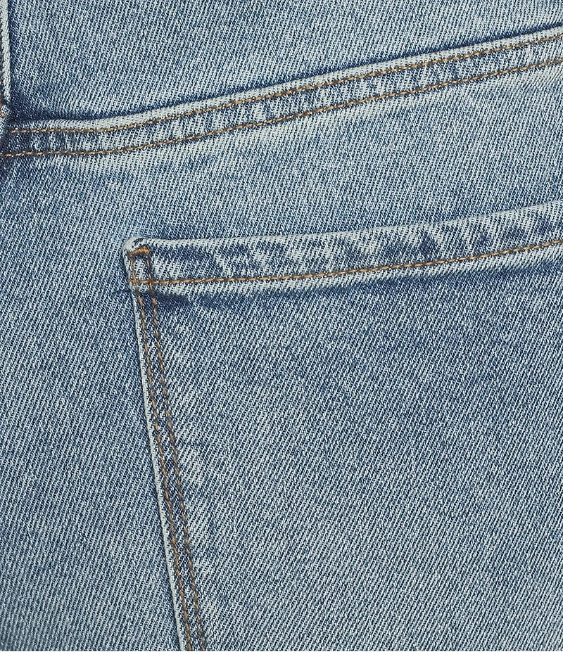 Code Bleu Plus Size Embroidered Straight Leg High Rise Denim Jeans