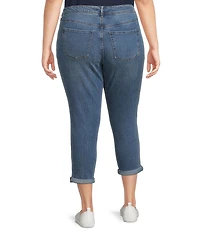 Code Bleu Plus Size Rolled Cuff Weekend Jeans