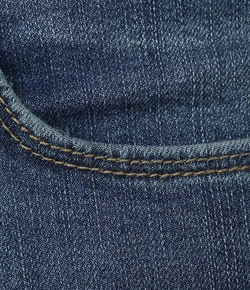Code Bleu Plus Size Straight Leg High Rise Frayed Ankle Hem Jeans