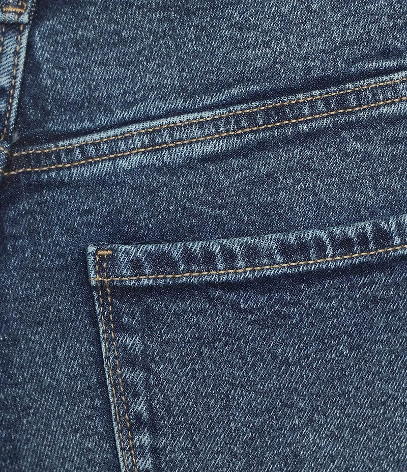 Code Bleu Plus Size Stretch Denim Straight Leg High Rise Jeans