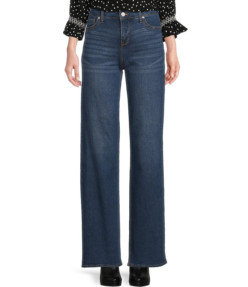 Code Bleu Relaxed High Rise Wide Leg Jeans