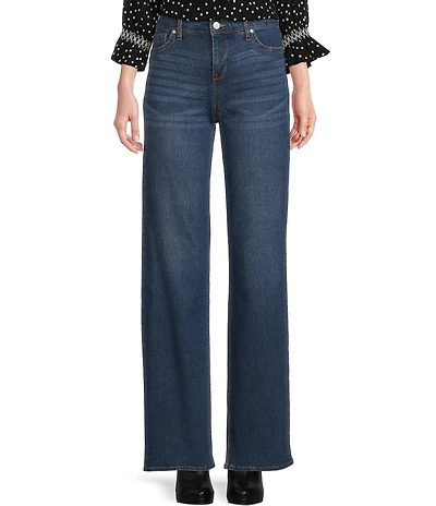 Code Bleu Relaxed High Rise Wide Leg Jeans