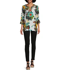Code Bleu Soho Skinny Leg Mid Rise Plain Pocket Jeans