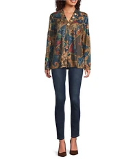 Code Bleu Soho Stretch Denim Mid Rise Skinny Leg Jeans