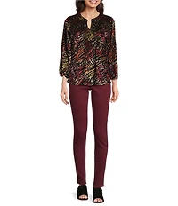 Code Bleu Soho Stretch Denim Skinny Leg Mid Rise Ankle Length Jean