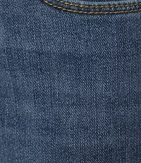Code Bleu Straight Leg High Rise Frayed Ankle Hem Jean
