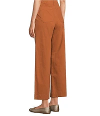 Code Bleu Stretch Denim High Rise Wide Leg Ankle Jeans